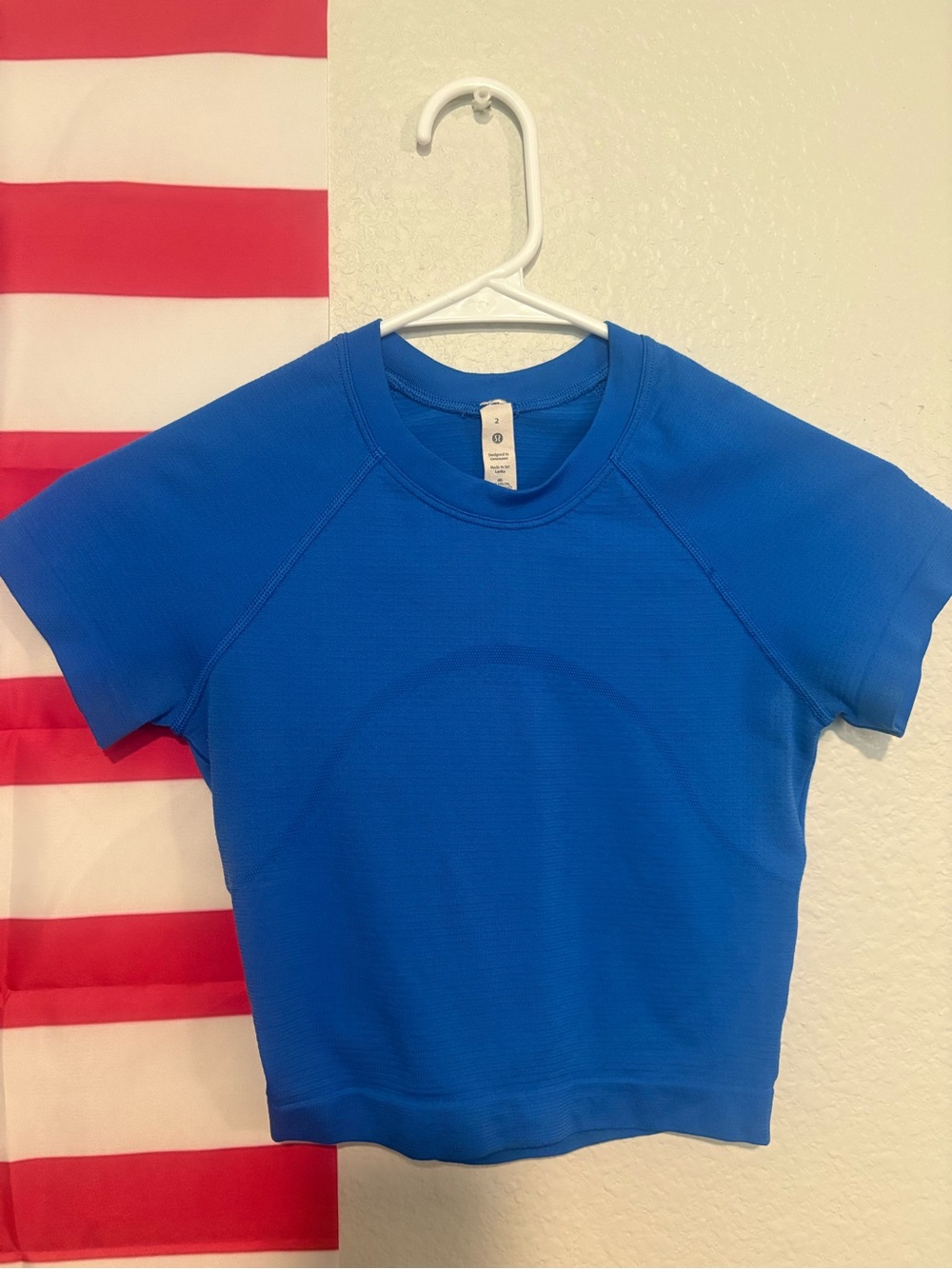 lululemon athletica Royal Blue Short Sleeve Athletic Tank